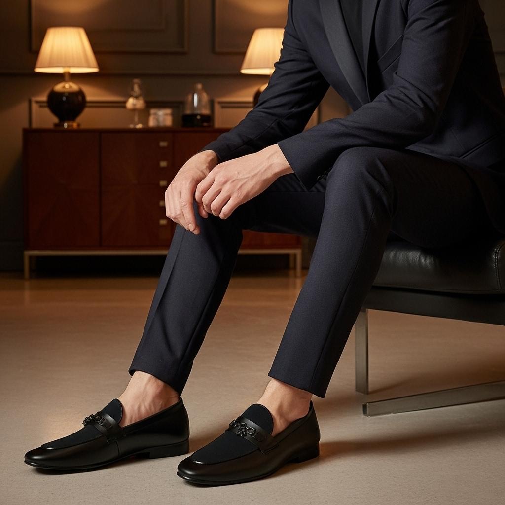 Black Suede Touch Premium Loafer