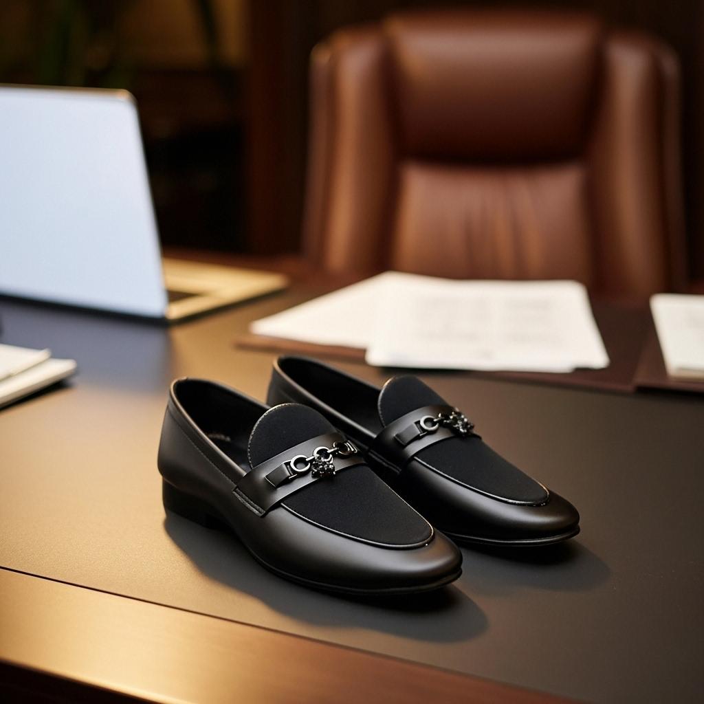 Black Suede Touch Premium Loafer